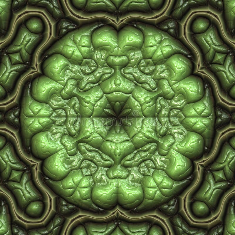 3d Green Stone Texture Hexagonal Pattern Stock Illustration