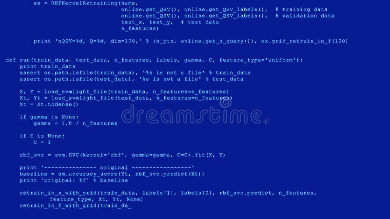 3d Hacking Code Data Flow Stream On Blue Screen With Typing