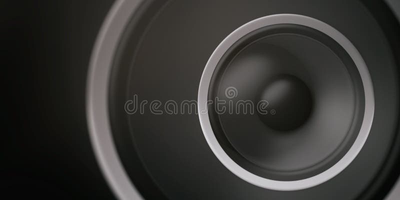 3d het teruggeven spreker op zwarte achtergrond vector illustratie 3d het teruggeven spreker op zwarte achtergrond vector illustratie