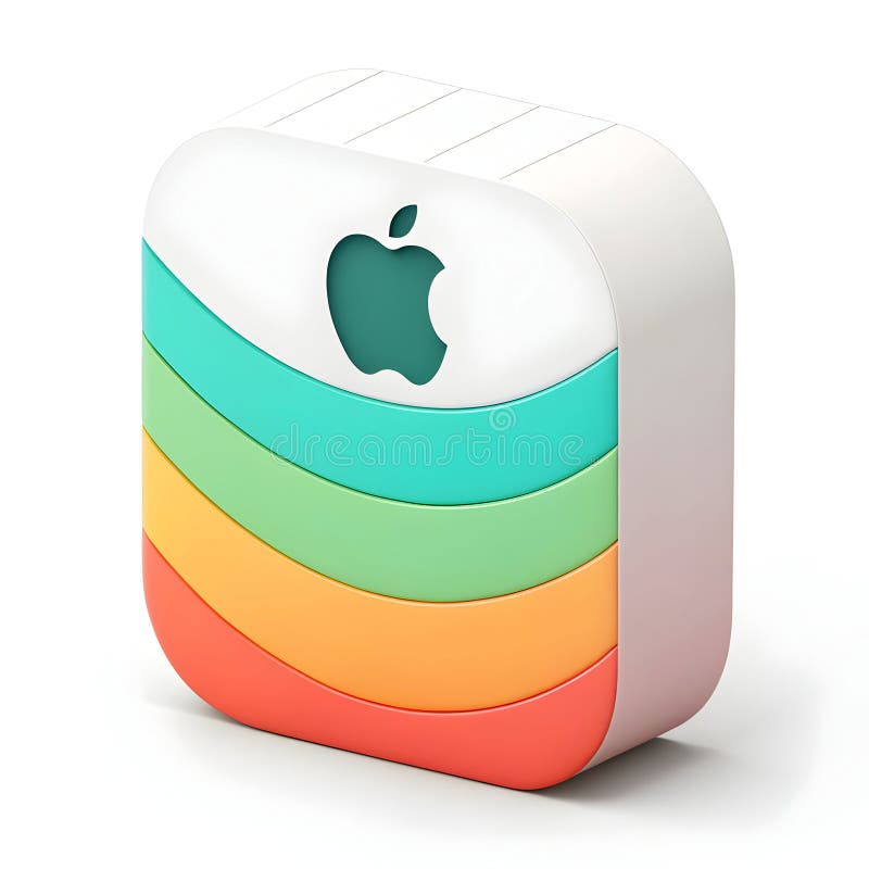 A 3D icon design with a detailed background vector illustration