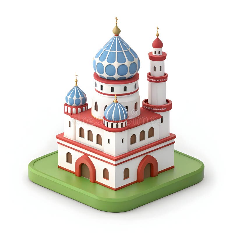 A 3D icon design with a detailed background vector illustration