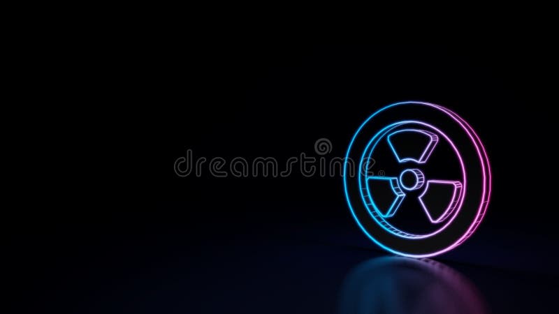 3d icon of radiation symbol vector illustration 3d icon of radiation symbol vector illustration