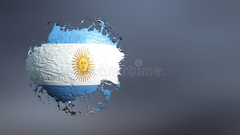 3d illustratie van de vlag stock illustratie