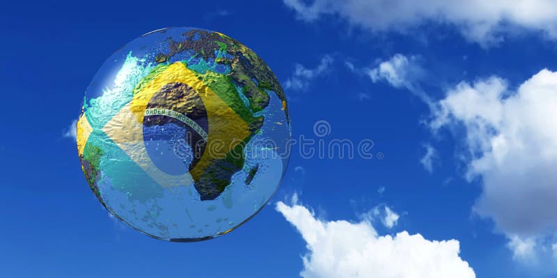 3d illustratie van de vlag royalty-vrije illustratie