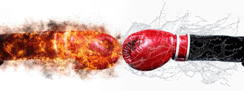 3d illustratie van eerste tot eerste botsing stock illustratie