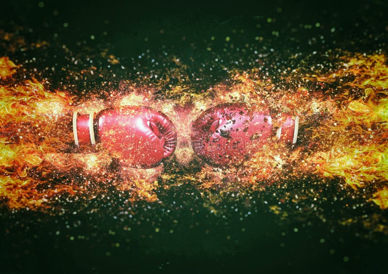 3d illustratie van eerste tot eerste botsing vector illustratie