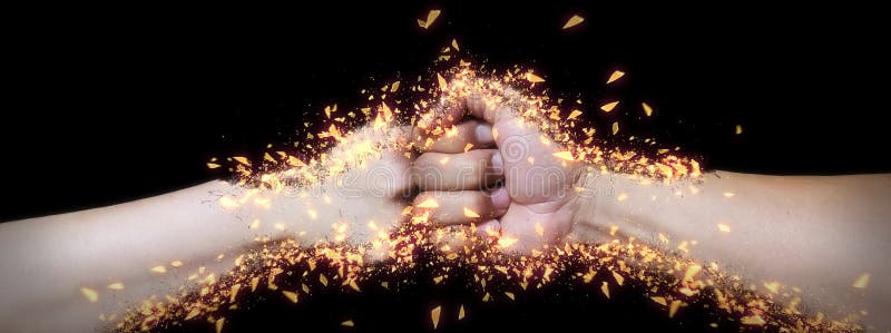 3d illustratie van eerste tot eerste botsing stock illustratie