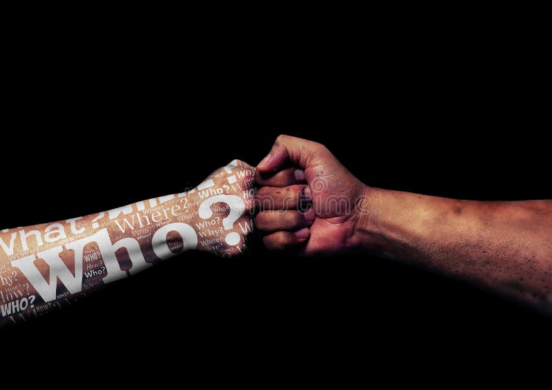 3d illustratie van eerste tot eerste botsing vector illustratie