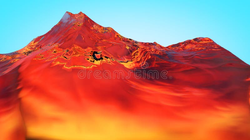 3D illustratie van surreal geleibergen vector illustratie 3D illustratie van surreal geleibergen vector illustratie