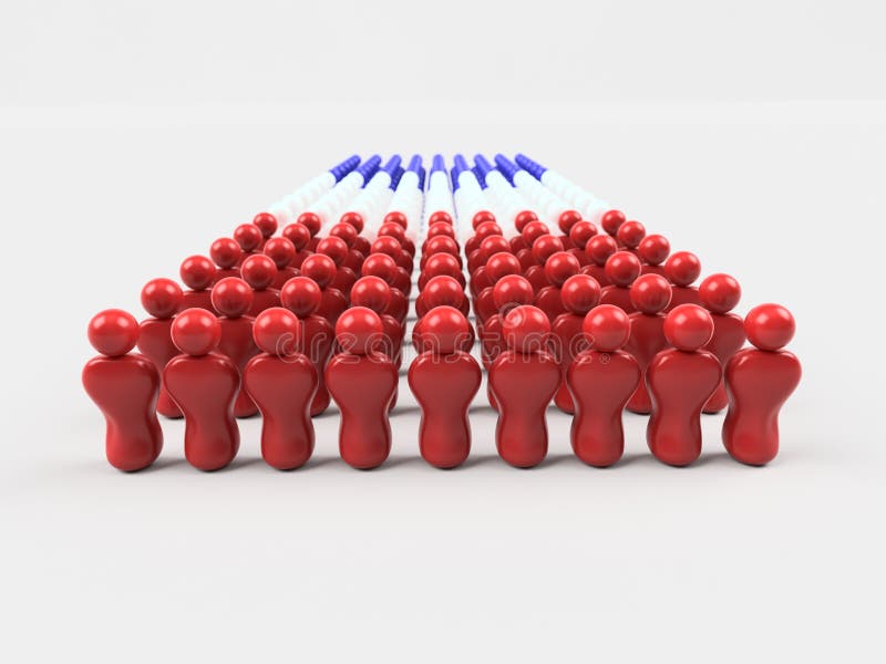 3D Illustratievlag van Frankrijk stock illustratie