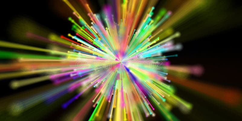 3d Illustration Abstract Background Speed of Light. Speed Light, Neon ...