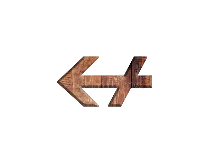 3d-illustration-brown-color-hard-wood-plank-arrow-isolated-design