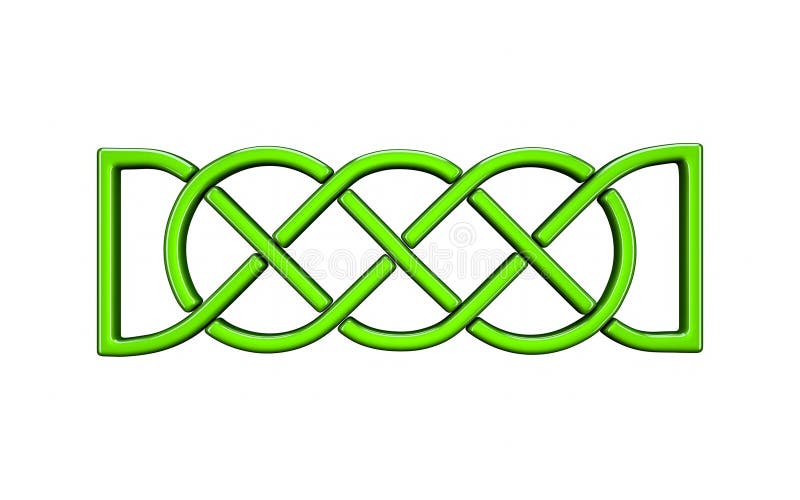 3d Illustration Of Celtic Knot Stock.