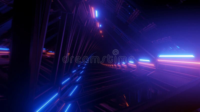 3D illustration of colorful geometric shapes royalty free illustration