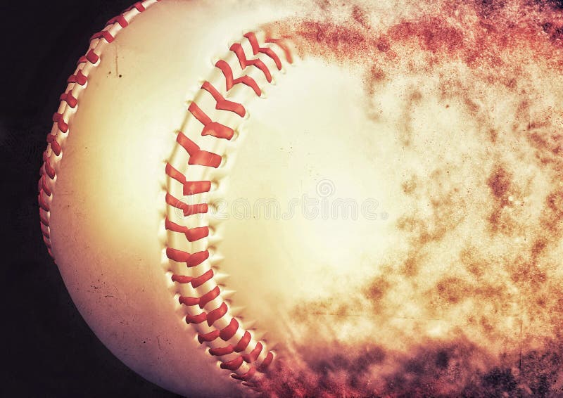 3d Illustration Compositing the Effect of an Explosion on a Baseball
