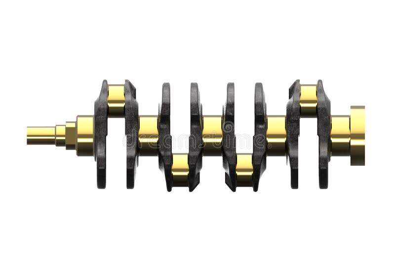 3d Illustration of Crankshaft Stock Illustration Illustration of