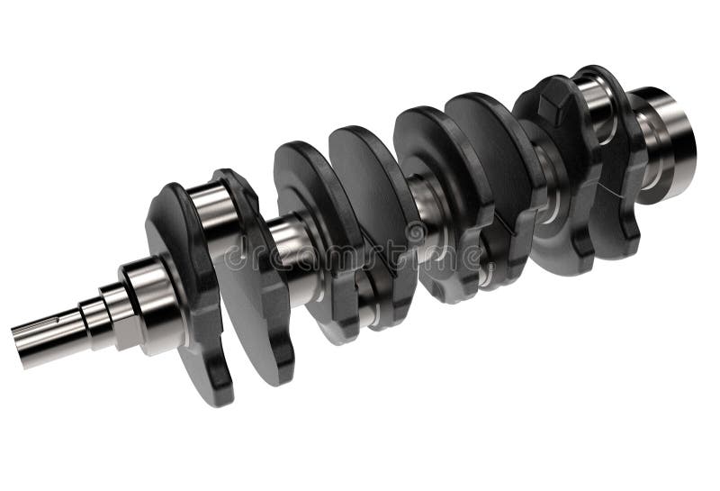 3d Illustration of Crankshaft Stock Illustration Illustration of
