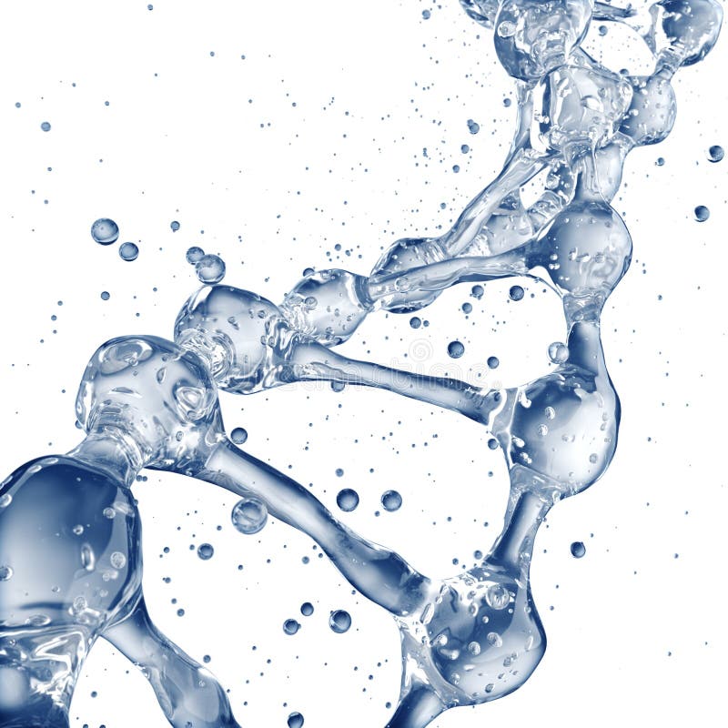 Download 3d Illustration Of DNA Molecule Model From Water. Stock Illustration - Illustration of cell, biology: 109293111