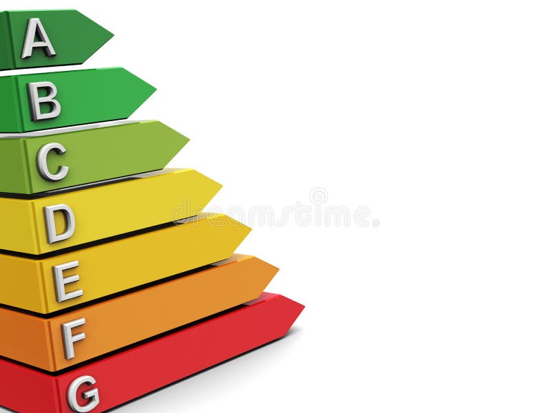 Energy efficiency background stock illustration