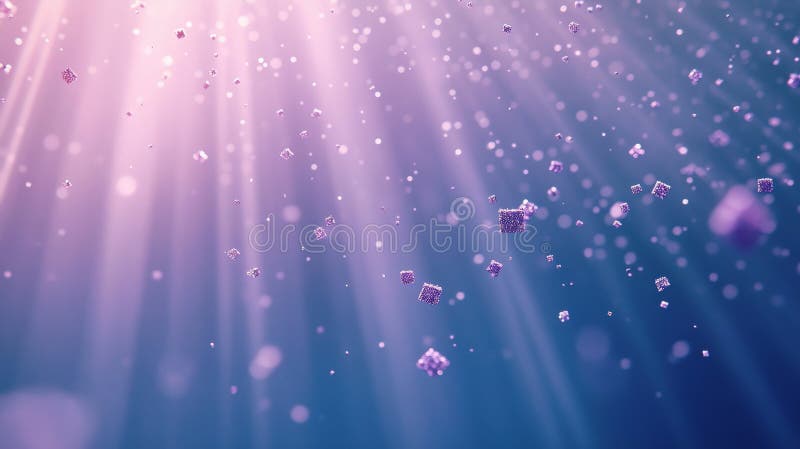 A 3D illustration featuring abstract cubes with a colorful appearance, set against a textured space background stock image