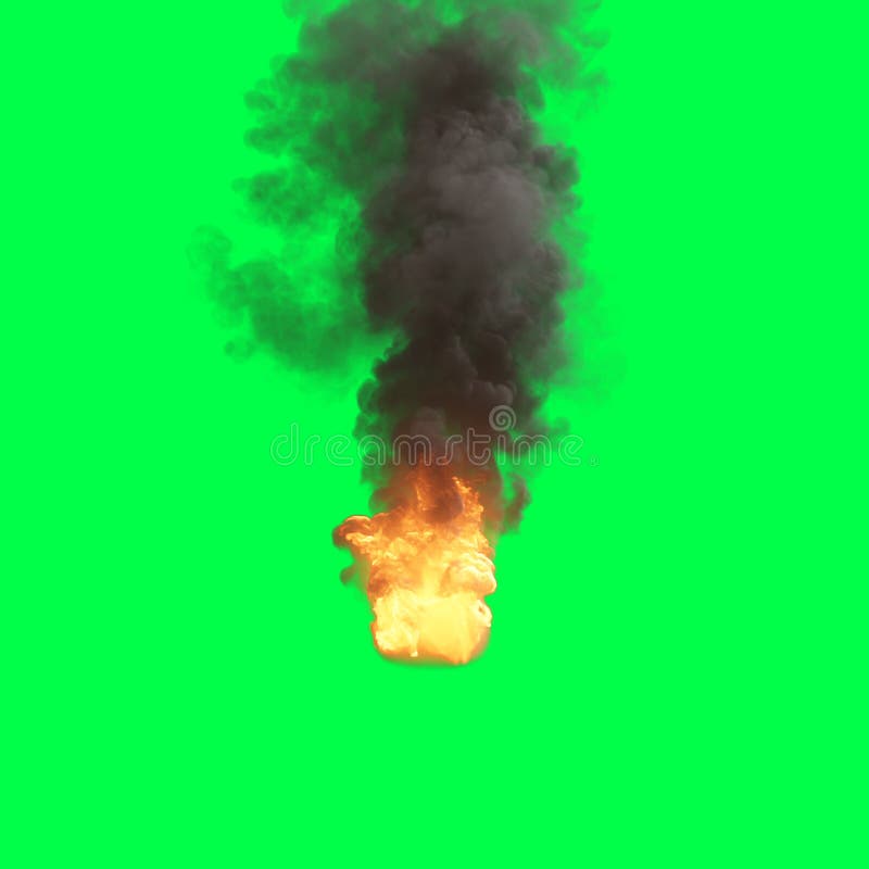 Fire ball on green screen stock illustration. Illustration of exterior