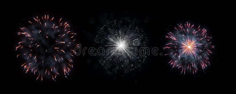 Fireworks party background vector illustration