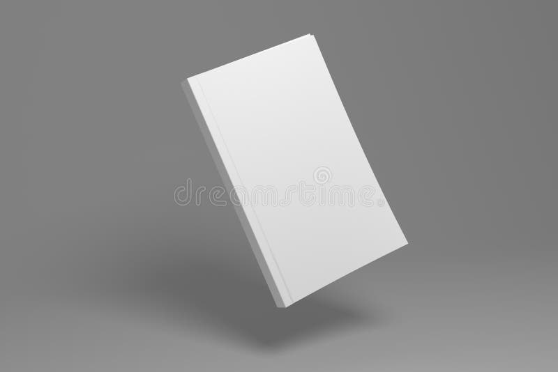 Blank Hardcover Book Mockup on White 3D Rendering Stock Illustration -  Illustration of paper, object: 136945797