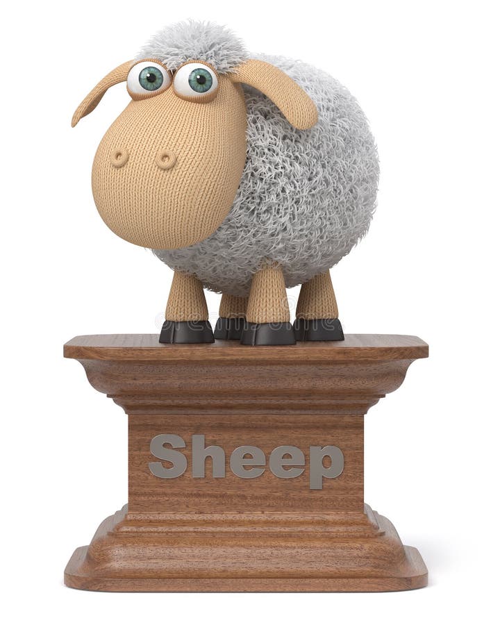 3d illustration funny sheep stock illustration 3d illustration funny sheep stock illustration