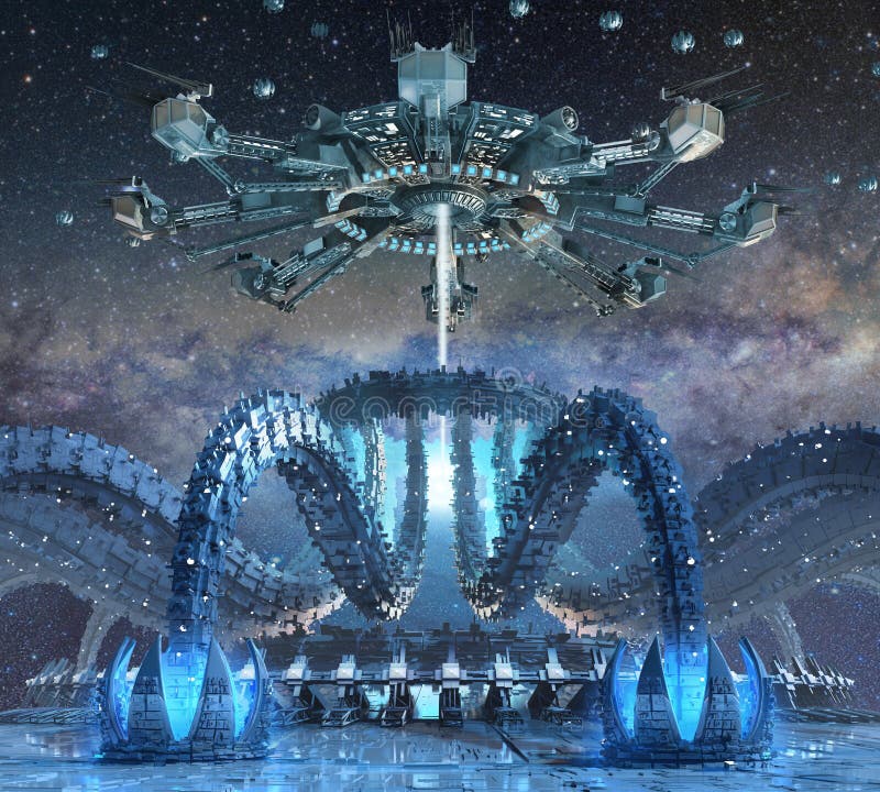 3D Illustration of futuristic organic structures stock illustration 3D Illustration of futuristic organic structures stock illustration