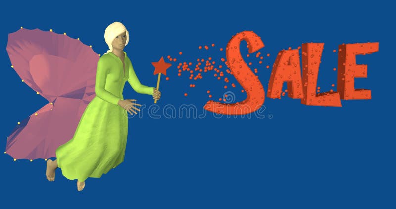 3d-Illustration förmögenhetfe royaltyfri illustrationer