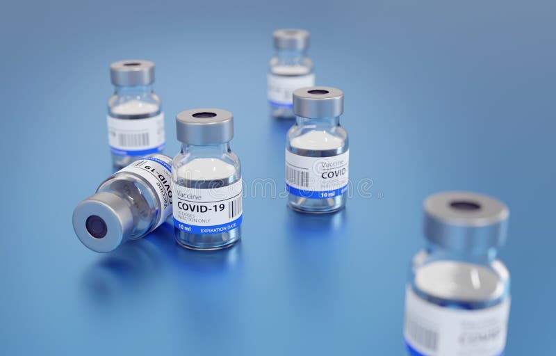 3D Illustration of a Generic Covid19 Vaccin