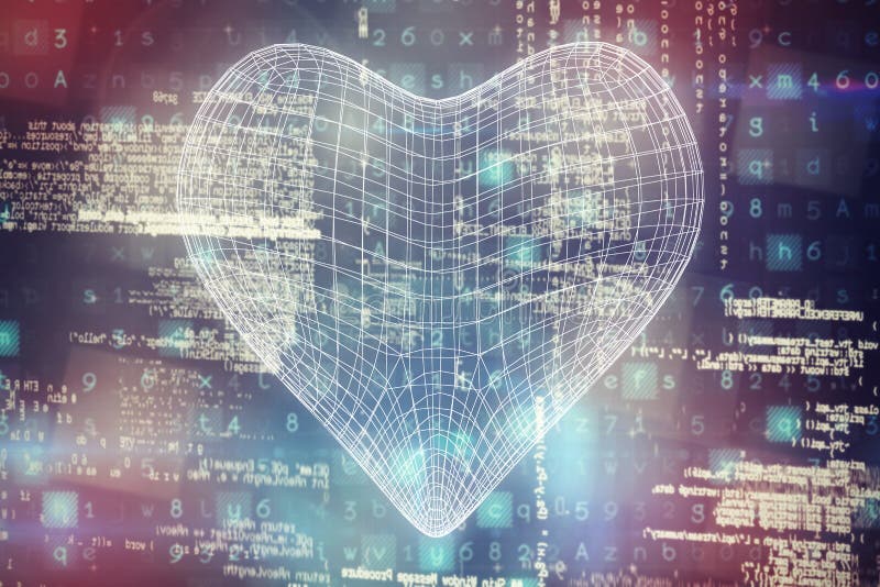 Composite image of 3d illustration of heart shape vector illustration