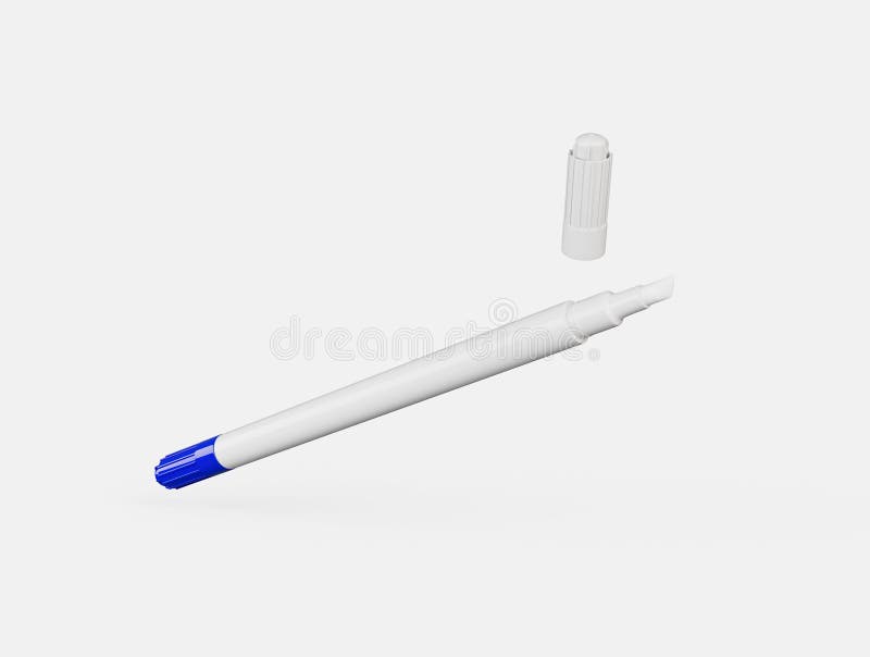 3d Illustration of an Ink Correction Pen Isolated on White Background Stock  Illustration - Illustration of correcting, eraser: 255086640