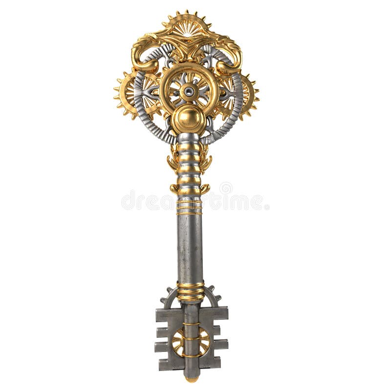  3d  Illustration Key  Fantasy In The Style Of Steampunk On 