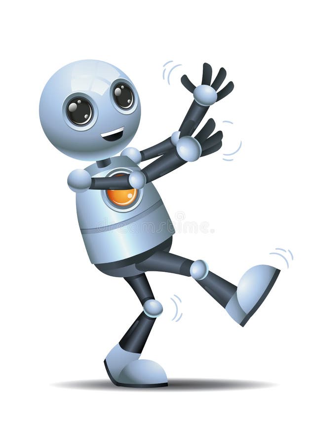 3d Illustration of Little Robot Dance Fun Move Stock Illustration -  Illustration of robot, mechanical: 176026725