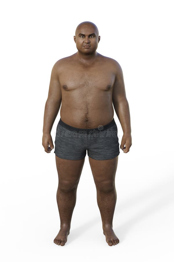A 3D Illustration of a Male Body with an Endomorph Body Type Stock  Illustration - Illustration of weight, lifestyle: 280027077