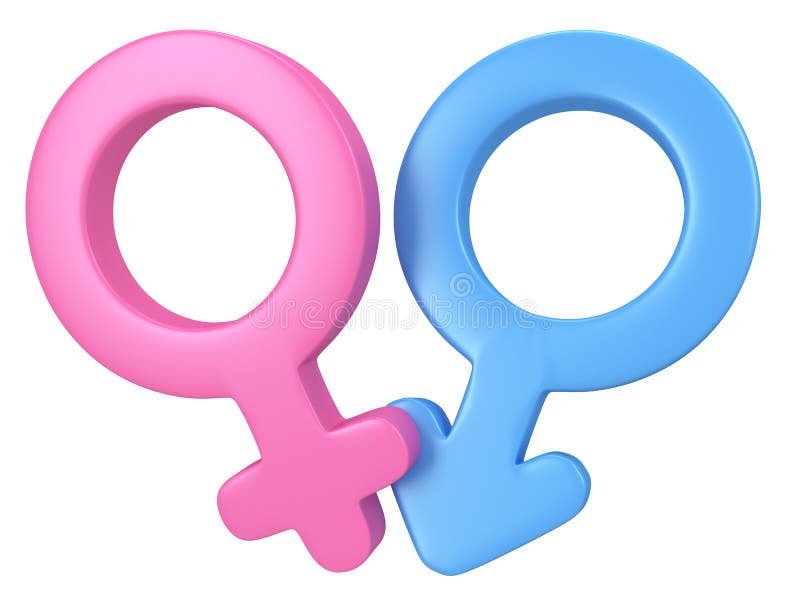 3d Illustration Of Male And Female Signs Stock Illustration Illustration Of Icon