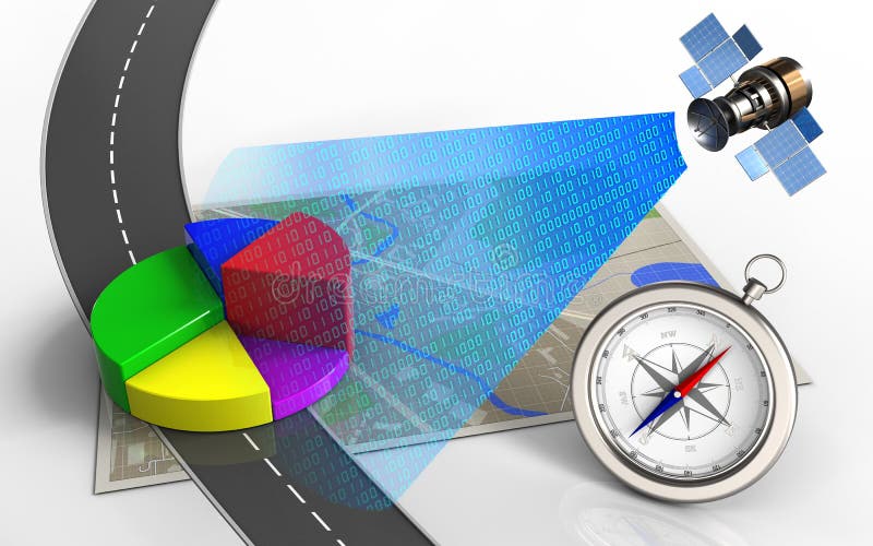 3d business data stock illustration