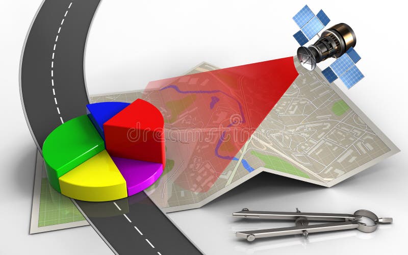 3d business data royalty free illustration