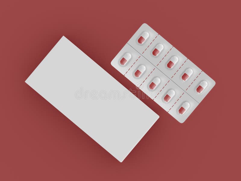 Download 3d Illustration Medicine Blister Pack With Pills Mockup Stock Illustration Illustration Of Container Medicinal 187179587