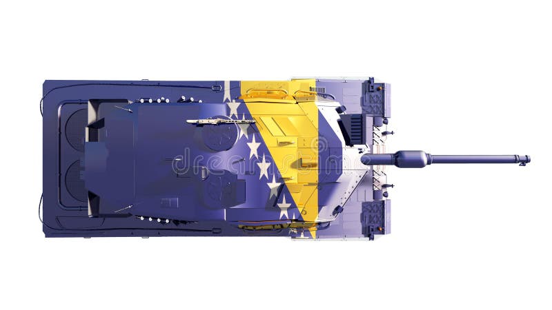 Tanks painted with flag royalty free illustration