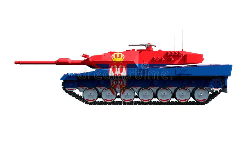 Tanks painted with flag royalty free illustration