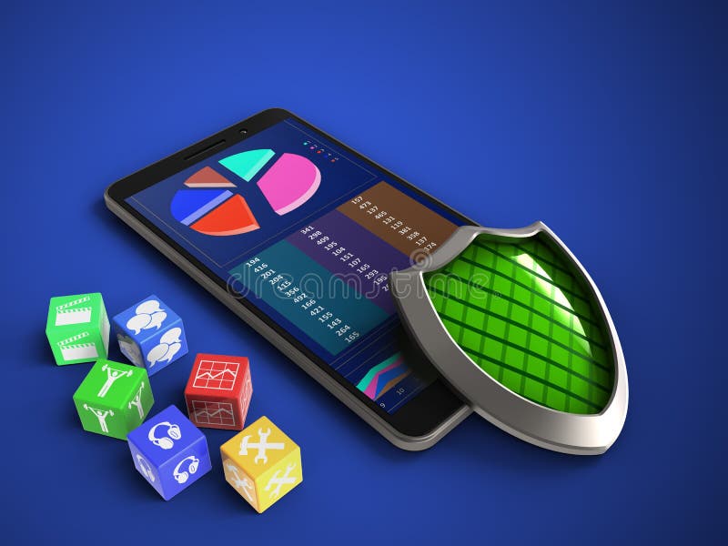 3d business data vector illustration