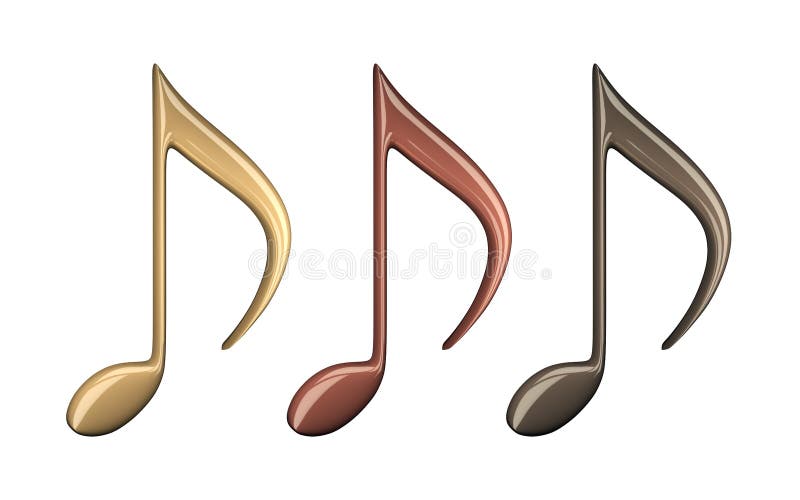 3d illustration of music note vector illustration 3d illustration of music note vector illustration