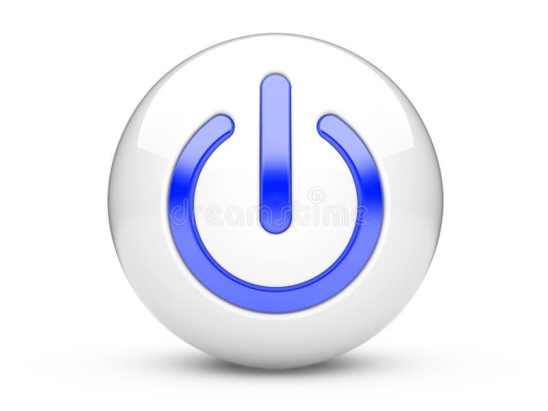 3d power sign stock illustration