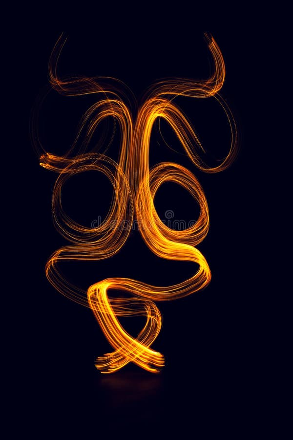 3D Illustration or 3D Rendering. Colorful Abstract Lights Effects on