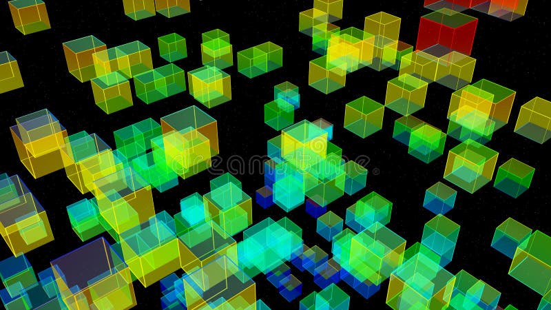 3D Illustration of Three-dimensional Model Stock Illustration ...