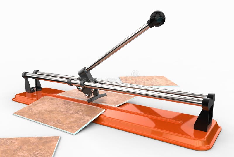 3D Illustration of Tile Cutter Stock Illustration Illustration of