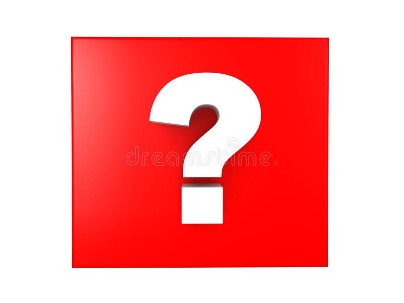 Learn how to create a Red background question mark with step by step guide