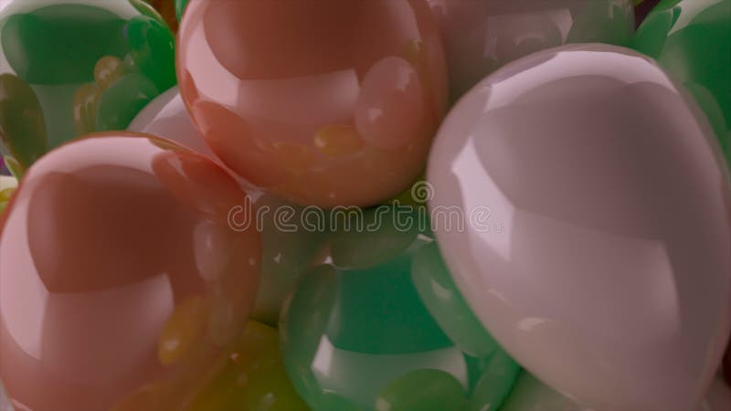 3d illustrazione dei palloncini felici illustrazione vettoriale